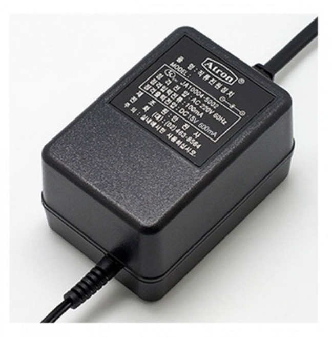 DC 15V 600mA 트랜스 아답터 안전사, 1개