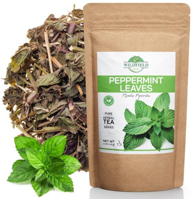 4온스. 모링가 잎 모링가 잎 허브 차 (모링가 올리페라) 113g 모링가 잎 차 허브, Peppermint, 4 Ounce, 1