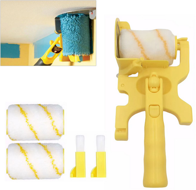 코너 모서리 양모 롤러 브러쉬 페인팅 도장 세트, 1개