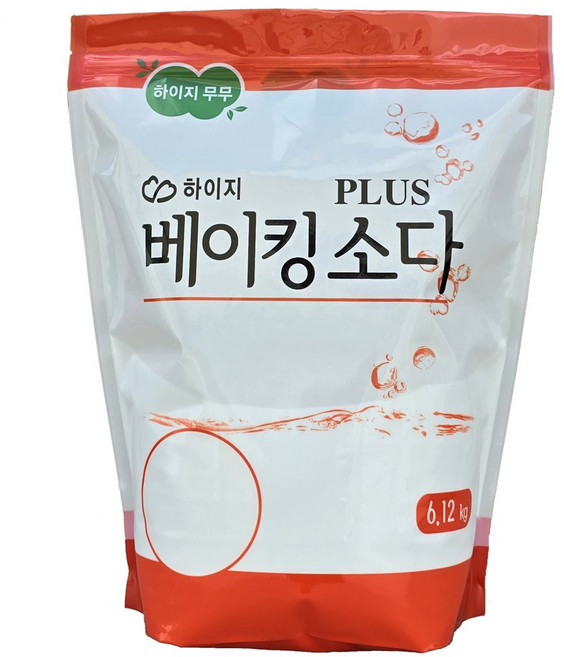 하이지 오리지널 100% 과일 야채 세척 베이킹소다 6.12kg, 1개, 6.12L