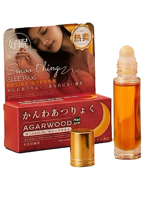 Smoo thing 沉香舒眠精油 緩解壓力 滾珠設計, 10g, 3個