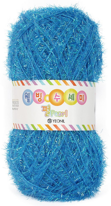 브랜드얀 웰빙수세미(+웰빙펄수세미) (10+1) 수세미실 반짝이실, 펄31 펄루, 1개