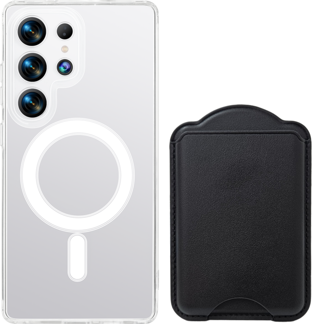 가꼬싶다 강력 갤럭시 맥세이프 케이스 + 3장 수납 카드지갑 세트