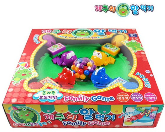 온가족 보드게임 개구리 알먹기 작동 게임, 1개