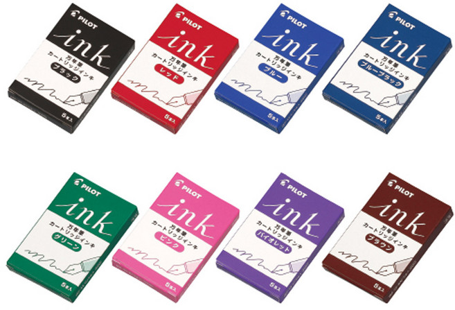 파이롯트 카트리지 5본입 잉크 리필, 블랙