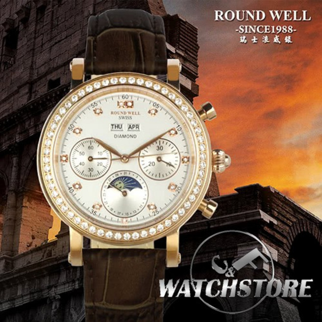 Round Well 浪威 瑞士自動真鑽皮錶 RW2990