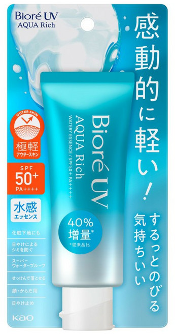 비오레 UV 아쿠아 리치 워터리 에센스 SPF50+ PA++++, 70g, 6개