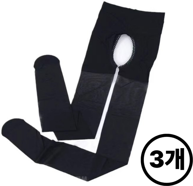 여성용 밑트임 Y존 오픈형 팬티 스타킹