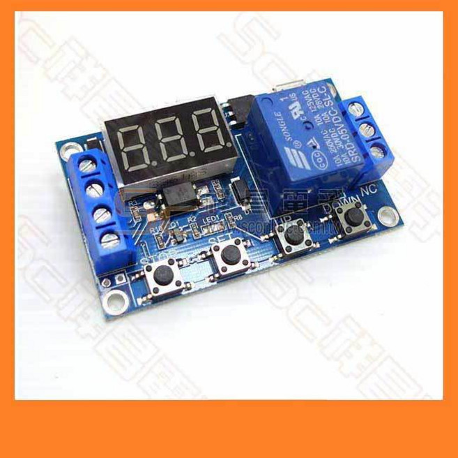 時間控制繼電器模組 6-30V 觸發開關定時器, 1個