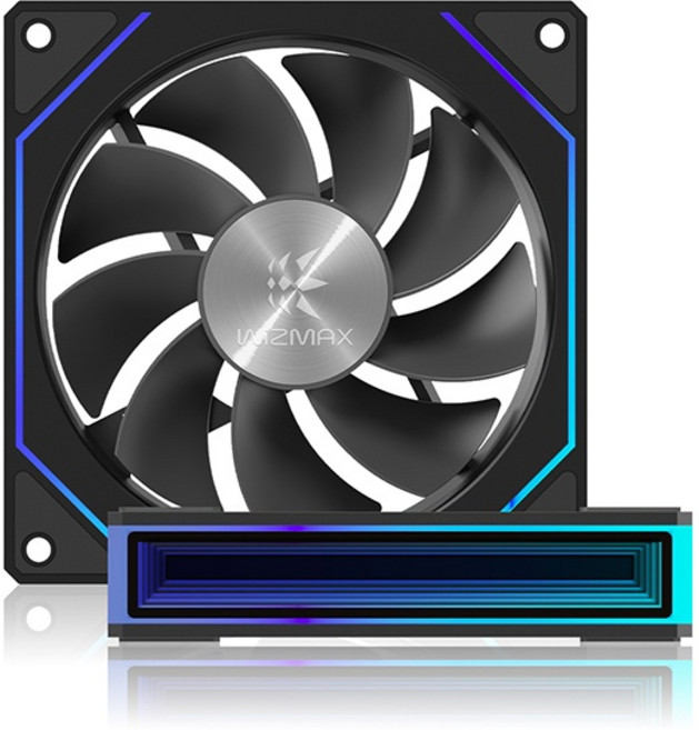 [마이크로닉스] WIZMAX ICEROCK G30-120 인피니티 aRGB PWM RVS [시스템쿨러/120mm] [블랙], 1개, 블랙