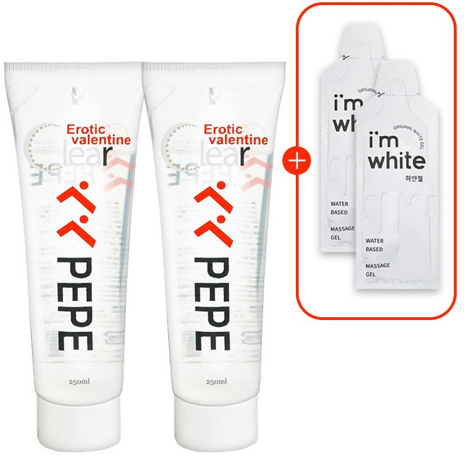 고려티엠 발렌타인 클리어 페페 마사지젤, 250ml, 2개