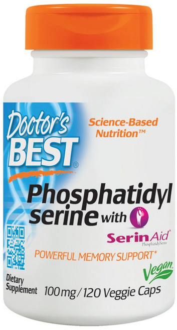 Doctor's BEST 磷脂絲胺酸素食膠囊 100mg, 120顆, 1罐