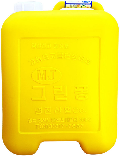 [주방세제] 명진그린퐁 업소용 대용량 말통 가정용 주방용, 1개, 12kg