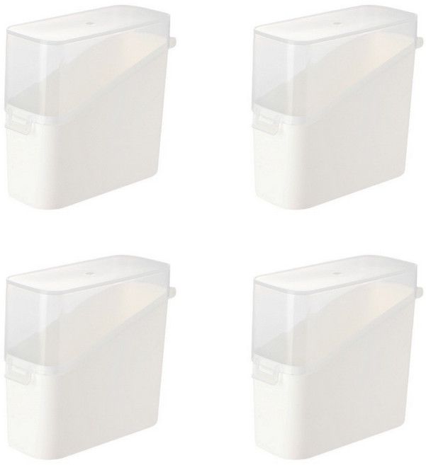 끌레르비 치즈 소스 수납 케이스, 화이트, 4개
