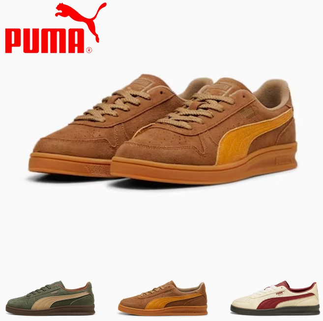 [국내매장판] 푸마 인도어 스웨이드 플레이어즈 레인 남성 데일리 스니커즈 3종 Dark Olive Chocolate Chip Creamy Vanilla