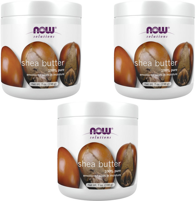 나우푸드 시어 버터 퓨어, 198ml, 3개