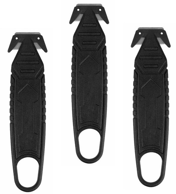 DS마켓 멀티 3in1 안전 언박싱 박스 탄소강 커터 택배칼, 3개