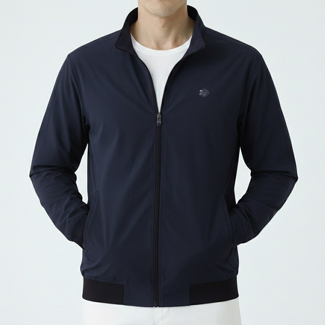 김영주스포츠 남성 바람막이 스판 점퍼 KRMJ35732 골프 등산 러닝 여행 출근 데일리 경량 집업