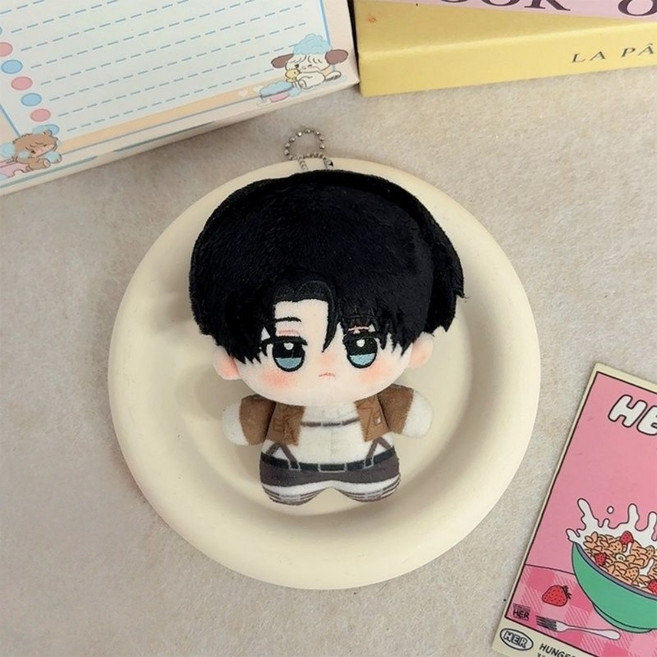 진격의 거인 캐릭터 인형 미니 인형, 1개, 리바이(Levi), 10cm