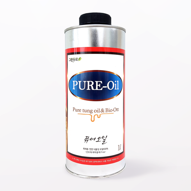 퓨어오일 300ml 1L 4L 대용옻칠 나무 도마 식기 원목 오일 천연성분 99.8%, 350ml, 1개, 투명