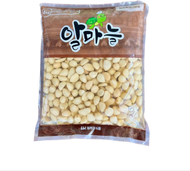 엘케이식품 알마늘 절임 장아찌 대용량 업소용 반찬, L, 1개, 4kg