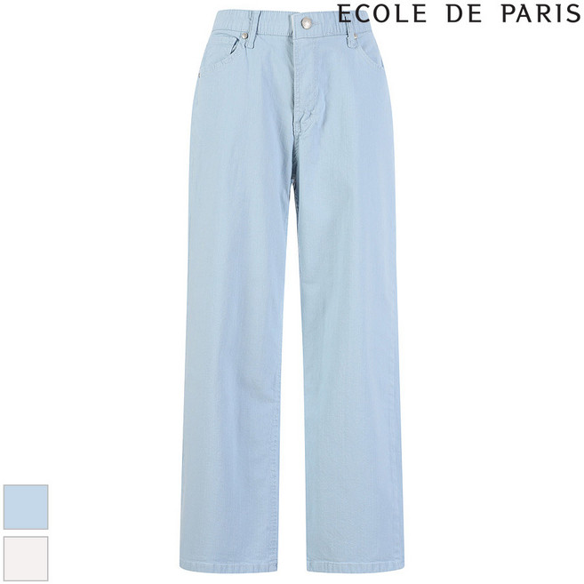 [에꼴드파리/드라로얄] 와이드핏 데님팬츠_RB37DPBM15Z