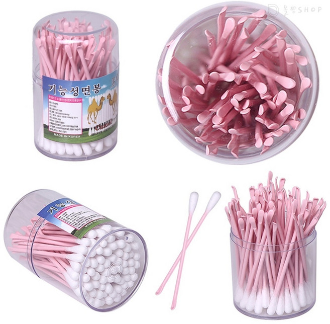 올짱 귀이개 일체형 기능성 위생면봉 청결보조솜 요오드면봉, 1개