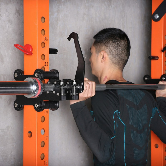 스미스머신 멀티랙 튜닝 풀다운 스쿼트 DIY 피티샵 가정용, 1세트, 블랙