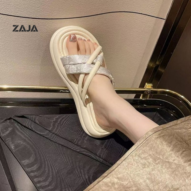 ZAJA 여성 패션 슬리퍼 통굽 샌들 여름 데일리 좋은 편한 슬리퍼