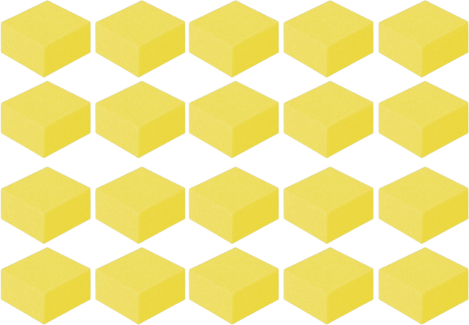 NOV- 미용실 미니 스펀지 머리카락 얼굴 털이개 미용 헤어샵 스폰지, 20개, 옐로우