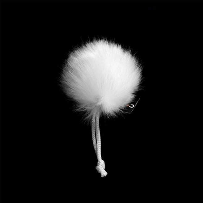 코미카 개인방송 강의용 핀마이크 퍼 윈드스크린, 화이트, 1개