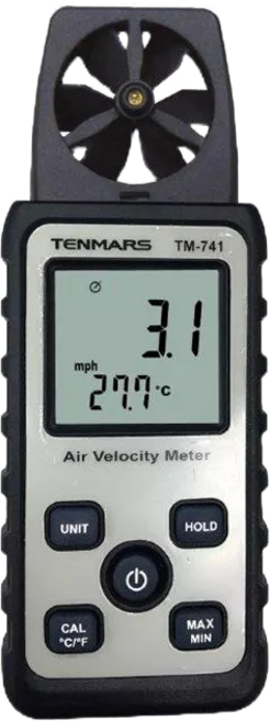 TENMARS 風速計 溫度 TM-741 強風微風海風, 1個