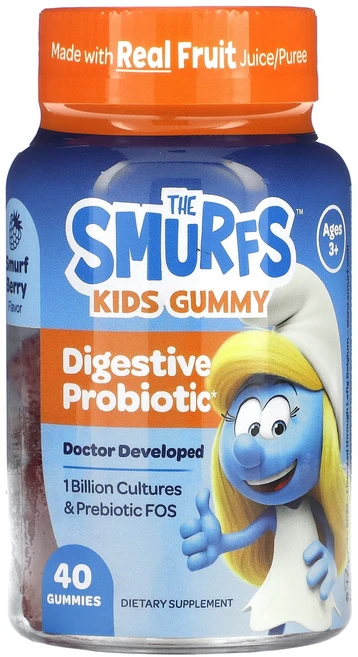 몸관리하세요 겨울입니다 The Smurfs 어린이용 구미젤리 촉진 프로바이오틱 만 3세 이상 스머프 베리 구미젤리 40개 특별관리진행 - 쿠팡
