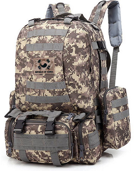 비엠에프 대용량 밀리터리스타일 여행용 멀티파우치 55L 군용가방, 밀리터리