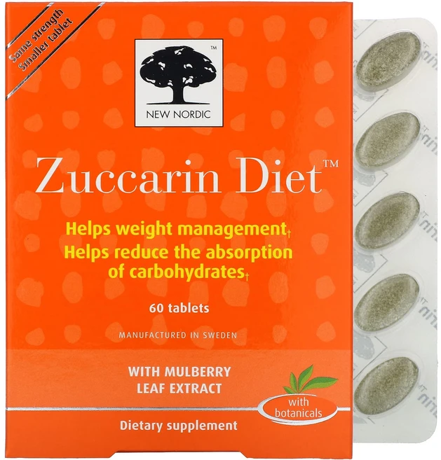 뉴노르딕 Zuccarin Diet 60정, 5개 - 쿠팡