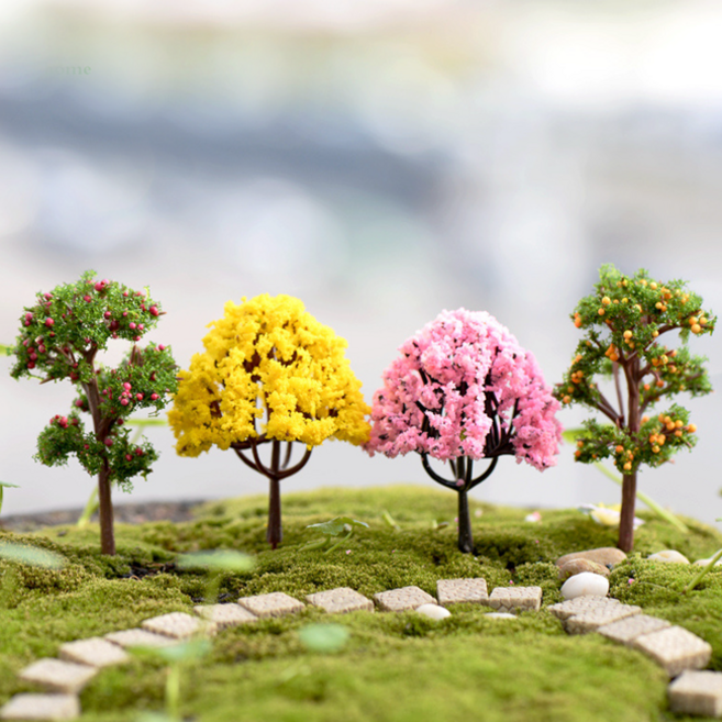 [드그라쎄] 야자 과일 컬러 나무 미니어처 젤캔들 디오라마 테라리움 만들기 피규어, 야자나무, 1개