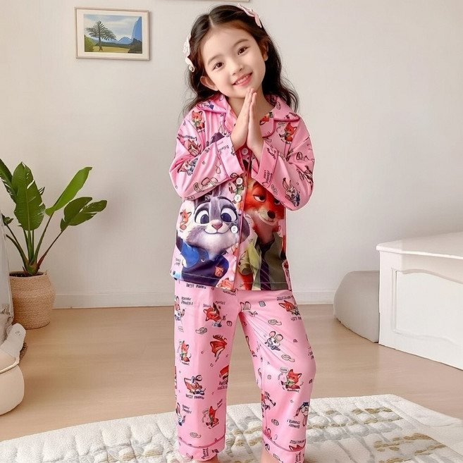 라움리에 여아 남아 주토피아 주디 닉 바지 상하세트 파자마 잠옷 세트