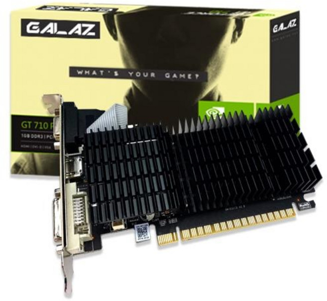 갤럭시 GALAZ 지포스 GT710 D3 1GB LP 무소음
