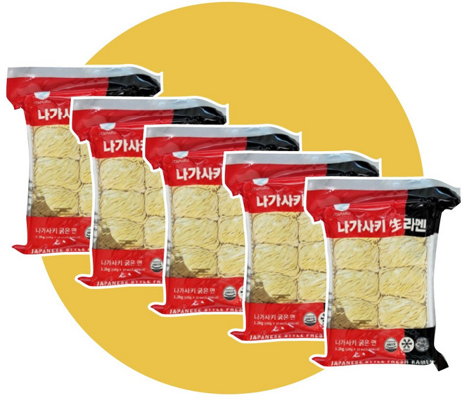 타마루 나가사키 생라멘 1BOX (5개입), 1.2kg, 5개