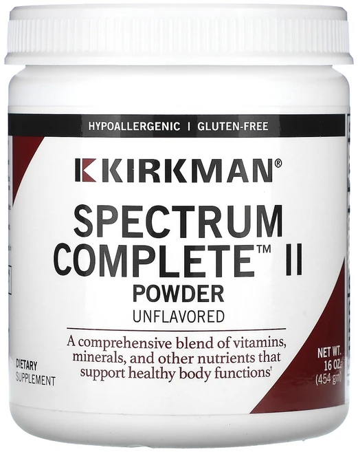 Kirkman Labs Spectrum Complete II Powder Unflavored 16 oz 454 gm, 454g, 1개 - 쿠팡
