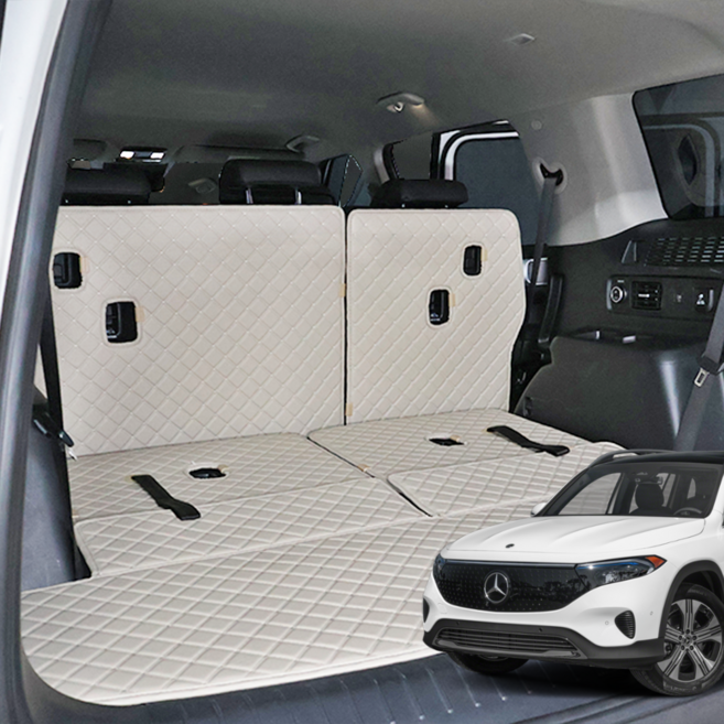 카위크 벤츠 EQB 트렁크매트, 블랙&블랙스티치, 디젤=가솔린, 벤츠 EQB 2022~ 5인승