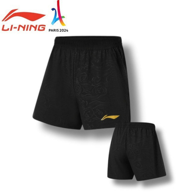 [LI-NING] 리닝 국대하의-파리올림픽 에디션-국가대표 탁구반바지 블랙