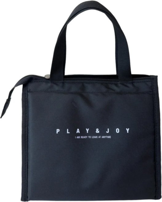 매일다미 직장인 도시락 가방, 블랙