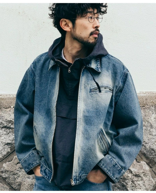 프릭스스토어 빈티지 25SS 가공 블루종 재킷 데님 쇼트 1051248901925