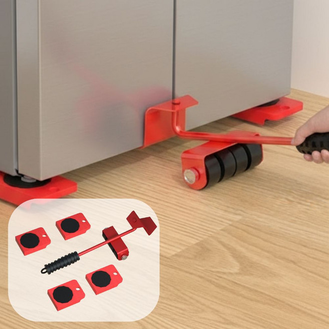 하이어스 가구 이동 슬라이더 만능지렛대 냉장고 옮기기, 1세트