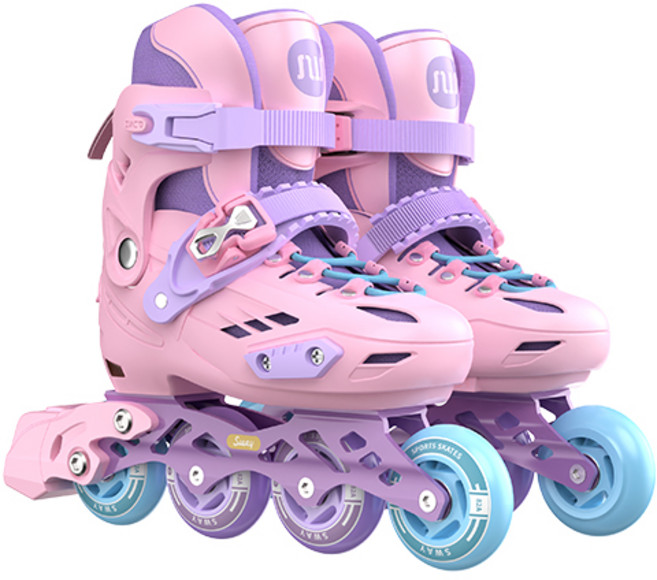 SWAY 어린이 인라인스케이트 레저/팬시두 가지 모드인라인스케이트 풀세트+인라인가방, 보라색, 1개
