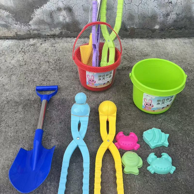 兒童鴨子造型雪球夾 玩雪工具, 玩雪八件套, 1kg, 1個