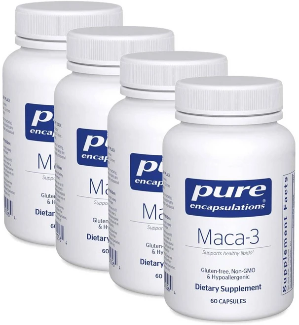 퓨어인캡슐레이션 마카3 캡슐 Pure Encapsulations Maca-3, 60정, 4개 - 쿠팡
