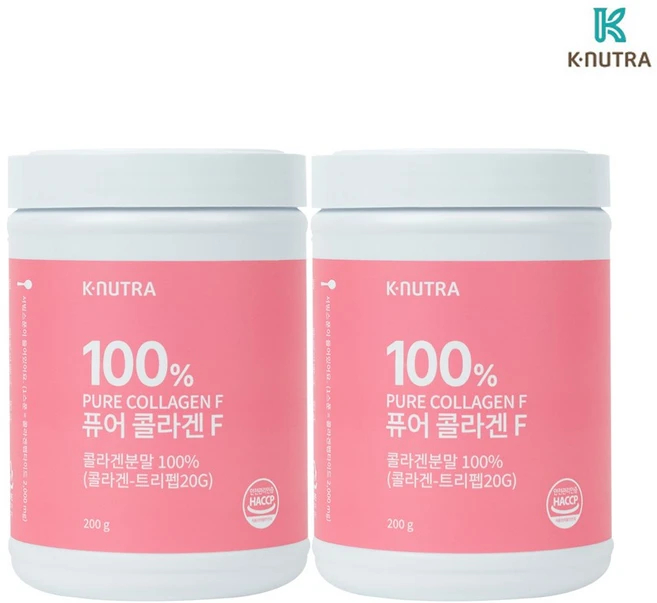 케이뉴트라 퓨어 콜라겐 F 100% 순수 초저분자 콜라겐 대용량 (계량스푼포함) 피쉬콜라겐 펩타이드, 2개, 200g - 쿠팡