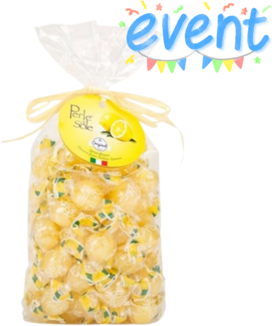 이태리 정식수입 페를레 디솔레 레몬캔디, 1개, 500g